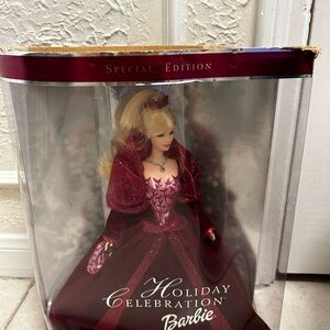 Barbie Holiday Celebration Doll in Rich Burgundy